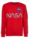 Alpha Industries Nasa Reflective Sweatshirt In Red