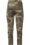 RE/DONE CAMOUFLAGE-PRINT CANVAS TAPERED trousers