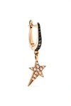 DIANE KORDAS Star 18-karat rose gold diamond earring