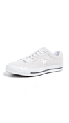 Converse One Star Vintage Suede Low Top Sneakers In White