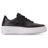 Nike Women's Air Force 1 Sage Xx Low Casual Shoes In Black/black/white