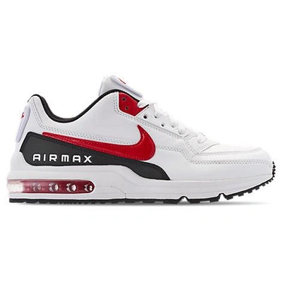 Nike Men's Air Max Ltd 3 Running Trainers From Finish Line In Black/white/university Red
