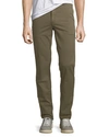 Rag & Bone Men's Standard Issue Fit 2 Mid-rise Relaxed Slim-fit Chino Pants, Green Army In Army