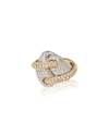 ANDREOLI 18K 2-TONE GOLD DIAMOND RING,PROD216020114