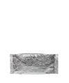 MM6 MAISON MARGIELA SILVER CRACKLED LEATHER CLUTCH,10732610