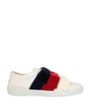 GUCCI WHITE LEATHER ACE SNEAKERS,10732815