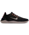 Nike Men's Free Run 2018 Running Sneakers From Finish Line In Black/moon Particle-black