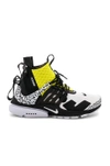 Nike Air Presto Mid Acronym Sneakers In Black