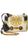 VERSACE SMALL ICON LEATHER SHOULDER BAG,8050044778498