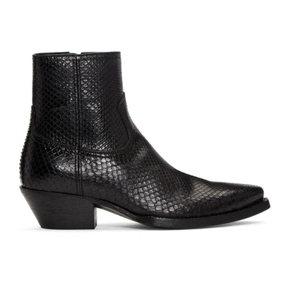 Saint Laurent 530839lfq00 Black  Furs & Skins->calf Leather In Black