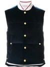 THOM BROWNE CONTRAST YOKE DOWN