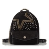 JIMMY CHOO CASSIE/S BLACK SUEDE BACKPACK WITH STUDDED DÉGRADÉ STAR DETAILING