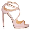 JIMMY CHOO LANCE/PF 120 Ballet Pink Fine Glitter Fabric Sandals