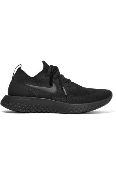 Nike Epic React Betrue Flyknit Sneakers In Black