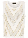 ANDREA BOGOSIAN ANDREA BOGOSIAN EMBELLISHED LINEN BLOUSE - 白色