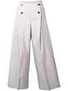132 5. ISSEY MIYAKE CROPPED BUTTONED TROUSERS