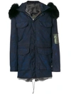 MR & MRS ITALY MR & MRS ITALY FUR-LINED SHORT PARKA - BLUE