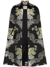 ERDEM MINERVA JACQUARD CAPE