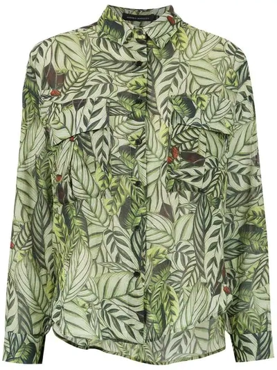 Andrea Marques Printed Box Shirt In Green