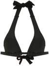 Amir Slama Triangle Bikini Top In Black