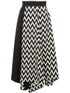 LOEWE ASYMMETRIC HERRINGBONE SKIRT