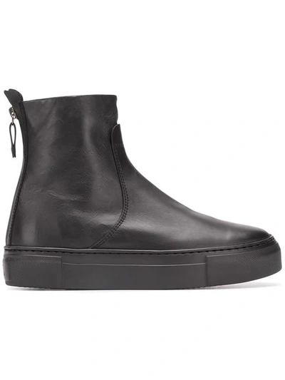 Agl Attilio Giusti Leombruni Flat Ankle Boots In Black