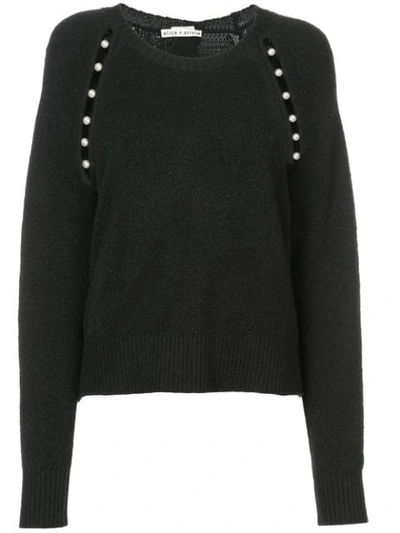 Alice And Olivia Jolynn Jumper In Black