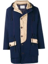 HENRIK VIBSKOV HENRIK VIBSKOV QUILTED PANEL COAT - BLUE