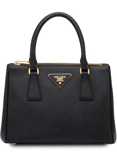 Prada Galleria Tote Bag In Black