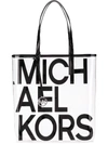 MICHAEL MICHAEL KORS MICHAEL MICHAEL KORS THE MICHAEL GRAPHIC LOGO PRINT TOTE - BLACK