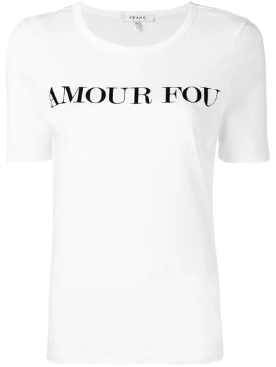 Frame Denim Amour Fou T恤 - 白色 In Blanc