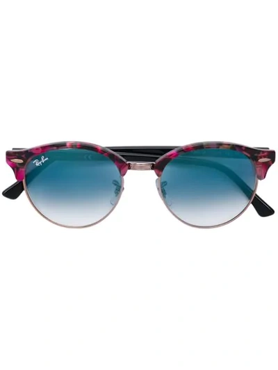 Ray Ban Ray-ban Clubmaster Style Sunglasses - 粉色 In Pink & Purple