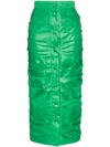 ALEKSANDRE AKHALKATSISHVILI ALEKSANDRE AKHALKATSISHVILI 高腰中长半身裙 - 绿色