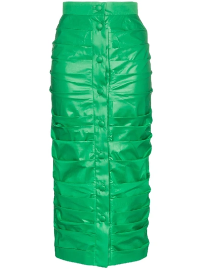 Aleksandre Akhalkatsishvili High Waisted Midi Skirt - Green