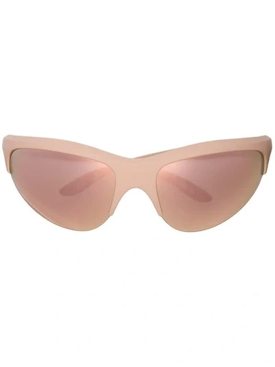 Yeezy Wraparound Sunglasses - 棕色 In Brown