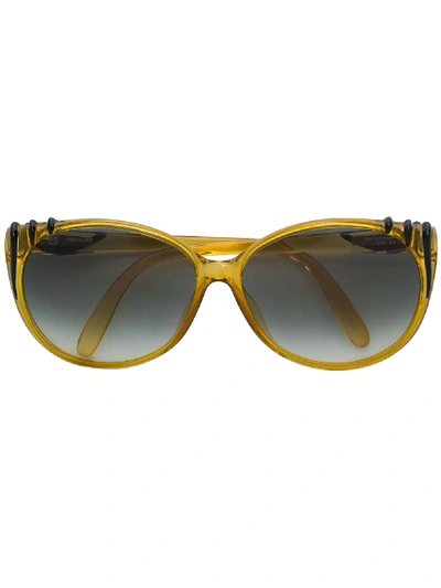 A.n.g.e.l.o. Vintage Cult 条纹太阳眼镜 - 黄色