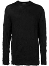 YOHJI YAMAMOTO WRINKLED jumper