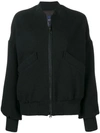 YOHJI YAMAMOTO YOHJI YAMAMOTO OVERSIZED BOMBER JACKET - BLACK