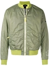 STONE ISLAND SHADOW PROJECT STONE ISLAND SHADOW PROJECT POLY-HIDE 2L BOMBER JACKET - GREEN