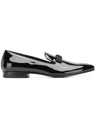 Roberto Cavalli Ribbon Detail Slippers - 黑色 In Black