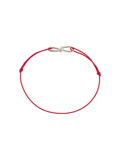 Annelise Michelson 超细金属链绳连接手链 - 红色 In Red