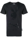 PHILIPP PLEIN PHILIPP PLEIN RHINESTONE PLAYBOY T-SHIRT - BLACK