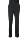 VERSACE VERSACE HIGH-WAISTED TAILORED TROUSERS - BLACK