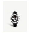 BREITLING AB0121211B1X1 NAVITIMER 01 STAINLESS-STEEL AND LEATHER STRAP AUTOMATIC WATCH,757-10001-41041