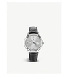 JAEGER-LECOULTRE Q1548420 MASTER STAINLESS STEEL AND LEATHER WATCH,757-10001-Q1548420