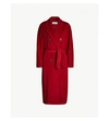 Max Mara Madame Double-breasted Wool And Cashmere-blend Coat In Red