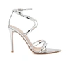 GIANVITO ROSSI Silver Metallic High Sandal