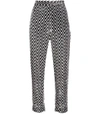 BALMAIN Black/White Woven Pants