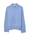 MANSUR GAVRIEL Sky Blue Merino Wool Oversized Crewneck Sweater