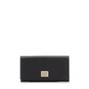 JIMMY CHOO MARTINA Black Grainy Calf Leather Medium Zip Around Wallet,MARTINAGFH S